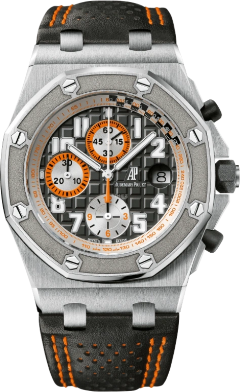 Audemars Piguet,Royal Oak Offshore 42mm,42mm,Stainless Steel,Black,Automatic,Chronograph,Day,26175ST,26175ST.OO.D003CU.01