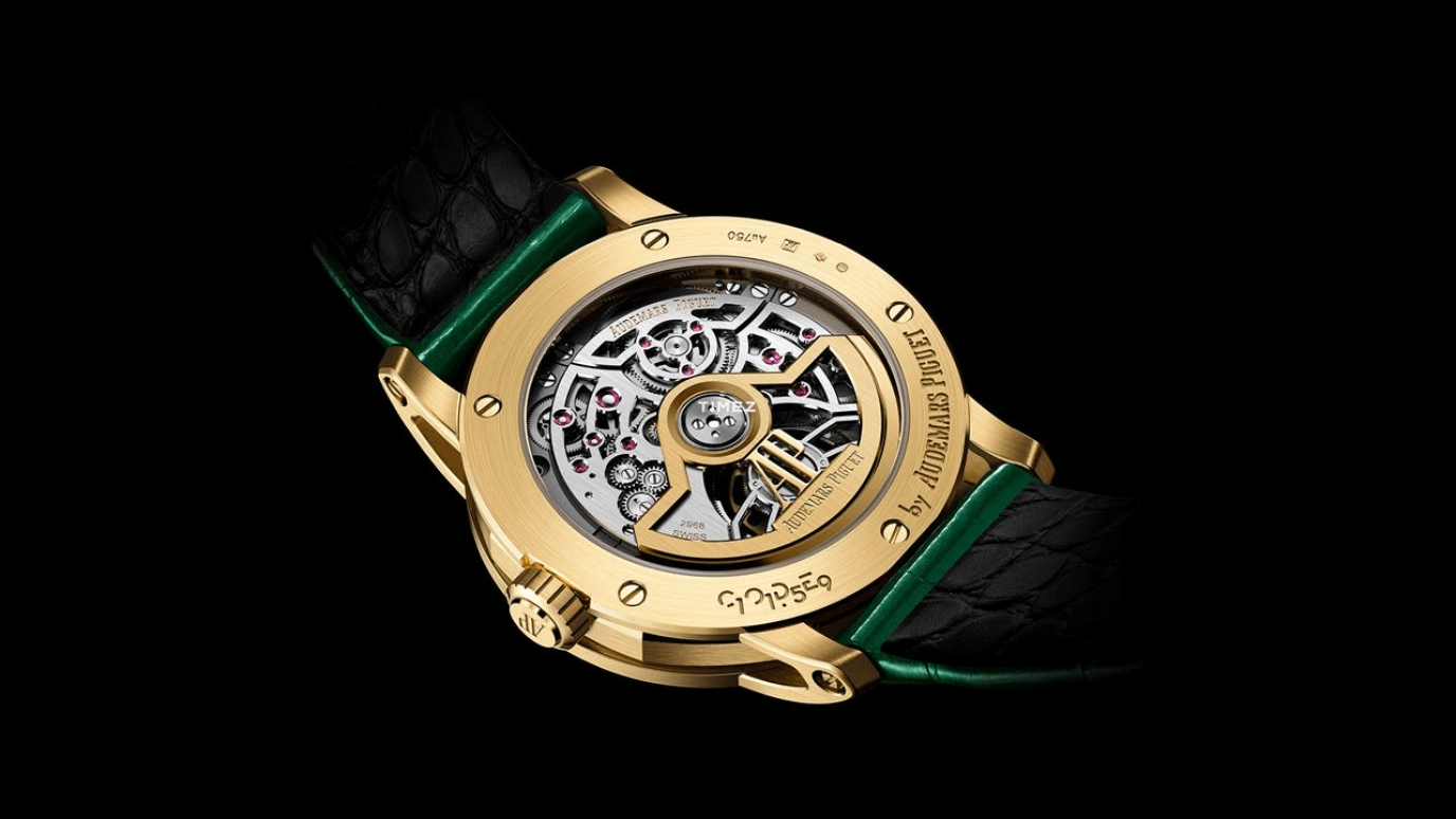 Audemars Piguet,CODE 11.59 38mm,38mm,Yellow Gold,Green,Automatic,Tourbillon,50hours,26665BA,26665BA.OO.D412CR.01