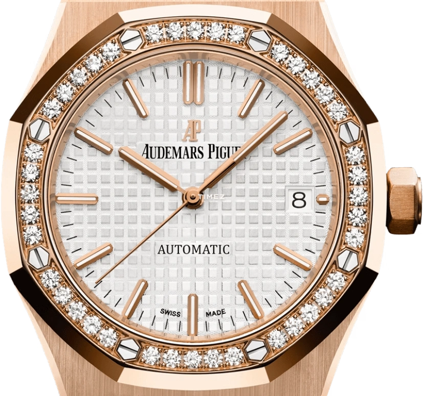 Audemars Piguet,Royal Oak 37mm,37mm,Rose Gold,Silver White,Automatic,Day,60hours,15451OR,15451OR.ZZ.1256OR.01.A