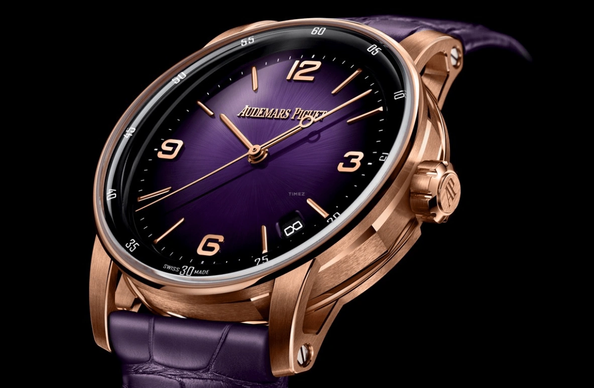 Audemars Piguet,CODE 11.59 41mm,41mm,Pink Gold,Purple,Automatic,Day,70hours,15210OR,15210OR.OO.A616CR.01