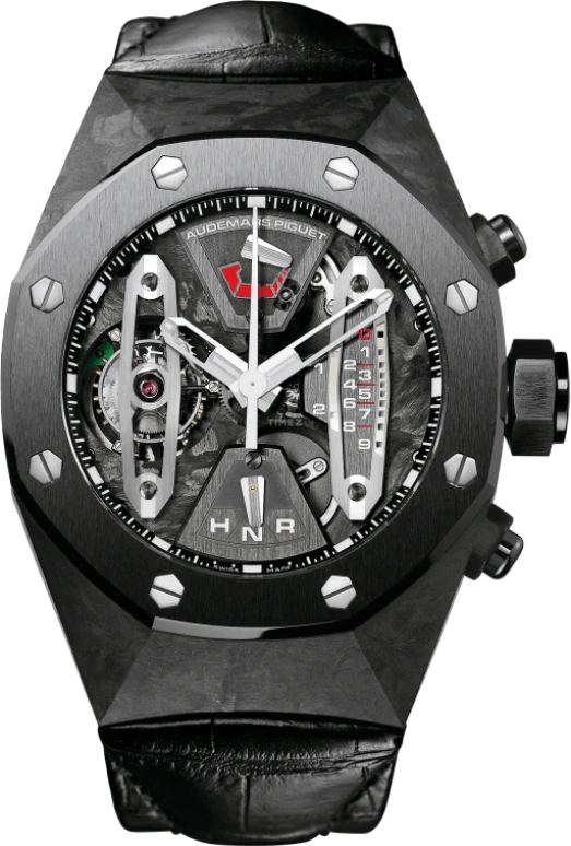 Audemars Piguet,Royal Oak Concept 44mm,44mm,Forged Carbon,Skeleton,Black,Handwound,Chronograph,Power Reserve Indicator,Tourbillon,Function Selector,237hours,In-house Caliber,Pharrell Williams,JAY-Z,JAY Z,Jazzy,26265FO,26265FO.OO.D002CR.01