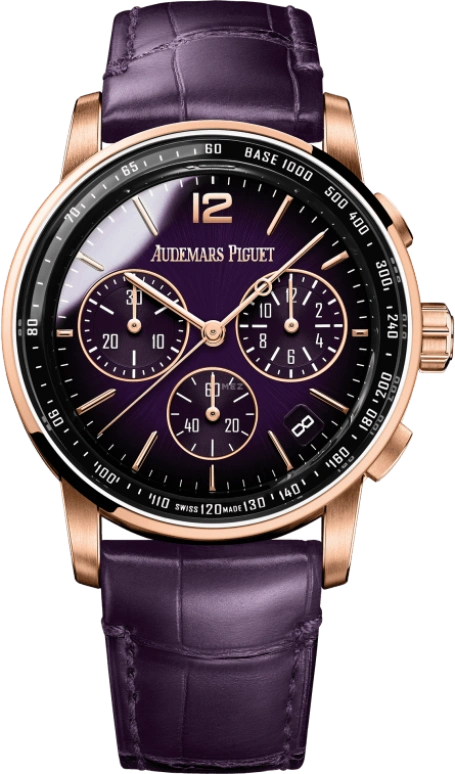 Audemars Piguet,CODE 11.59 41mm,41mm,Rose Gold,Purple,Automatic,Chronograph,Day,Flyback,26393OR,26393OR.OO.A616CR.01
