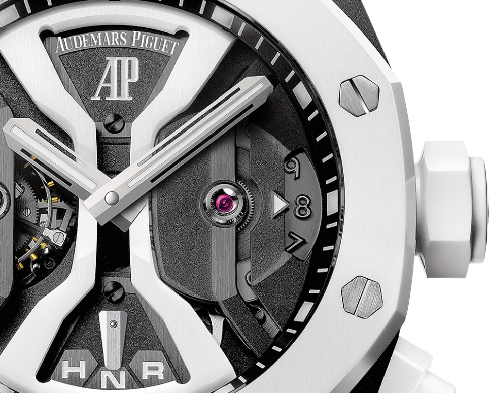 Audemars Piguet,Royal Oak Concept 44mm,44mm,Titanium,Ceramic,Skeleton,Grey,Handwound,Dule Time,Tourbillon,Function Selector,26580IO,26580IO.OO.D010CA.01