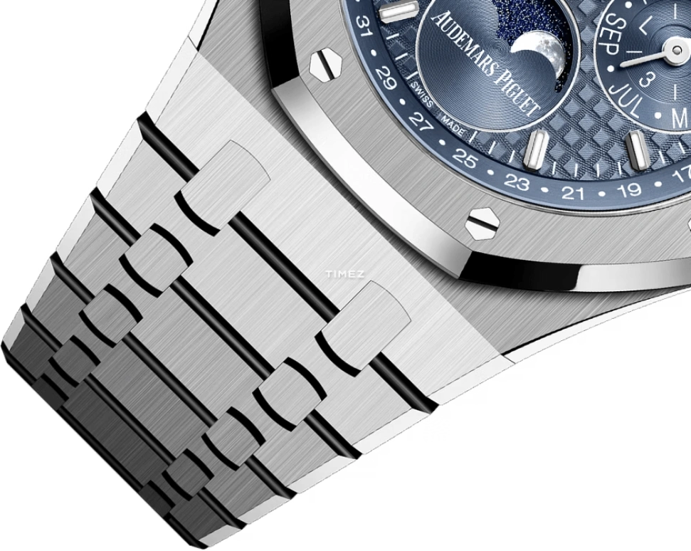Audemars Piguet,Royal Oak 41mm,41mm,Stainless Steel,Blue,Automatic,Moonphase,Perpetual Calendar,Leap Year,Month,55hours,In-house Caliber,26674ST,26674ST.OO.1320ST.01