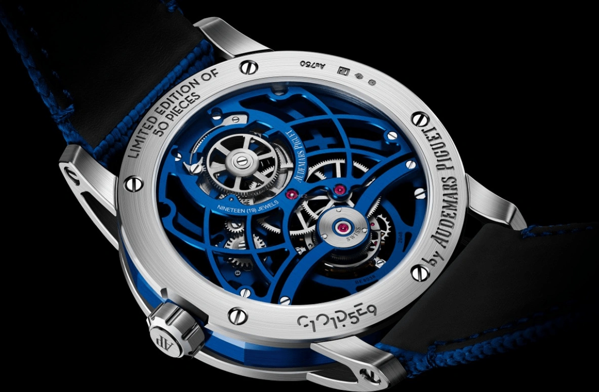 Audemars Piguet,CODE 11.59 41mm,41mm,White Gold,Ceramic,Blue,Handwound,Tourbillon,80hours,Serena Williams,26600NB,26600NB.OO.D346KB.01