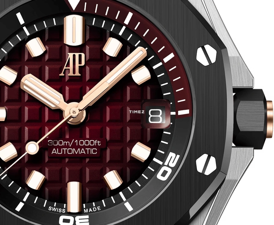 Audemars Piguet,Royal Oak Offshore 42mm,42mm,White Gold,Red,Automatic,Day,60hours,15720CN,15720CN.OO.A002CA.02