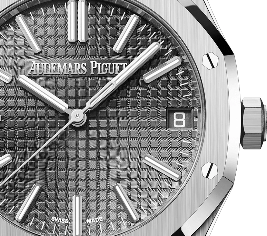 Audemars Piguet,Royal Oak 41mm,41mm,Stainless Steel,Grey,Automatic,Day,70hours,15510ST,15510ST.OO.1320ST.05 50th