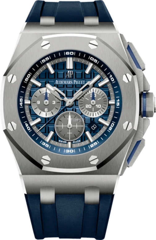 Audemars Piguet,Royal Oak Offshore 42mm,42mm,Titanium,Ceramic,Blue,Automatic,Chronograph,Day,26480TI,26480TI.OO.A027CA.01