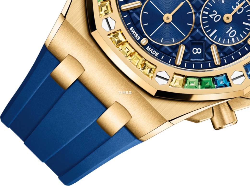 Audemars Piguet,Royal Oak Offshore 37mm,37mm,Yellow Gold,Blue,Automatic,Chronograph,Day,26236BA,26236BA.YY.D346CA.01