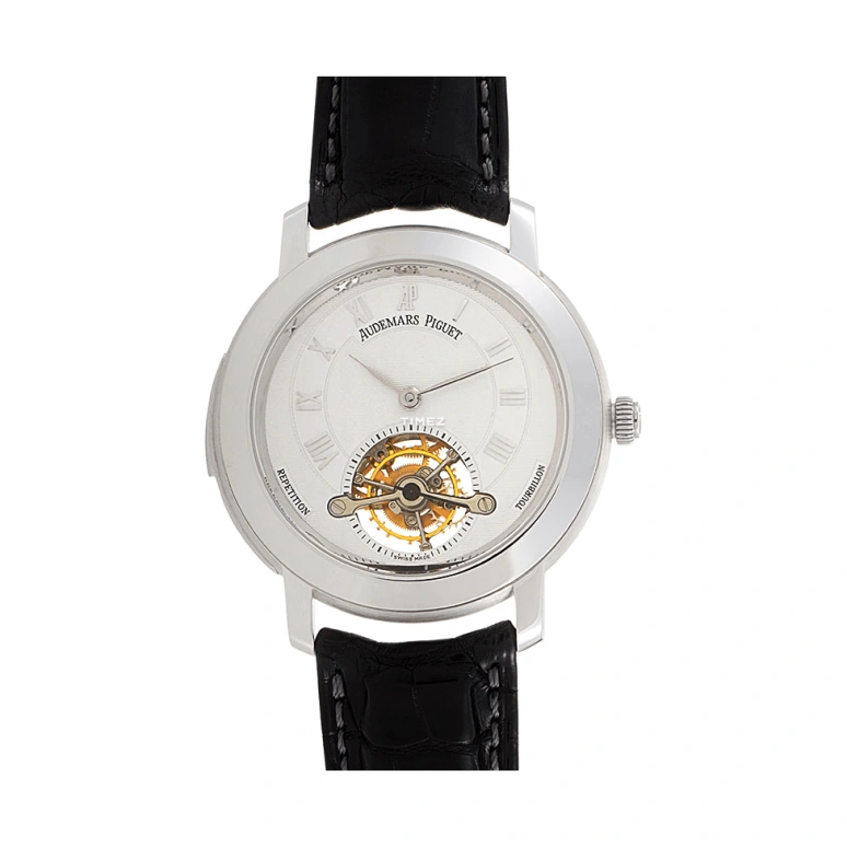 Audemars Piguet,Jules Audemars 40mm,40mm,White Gold,Silver,Handwound,Tourbillon,Minute Repeater,25858BC,25858BC.OO.D002CR.02