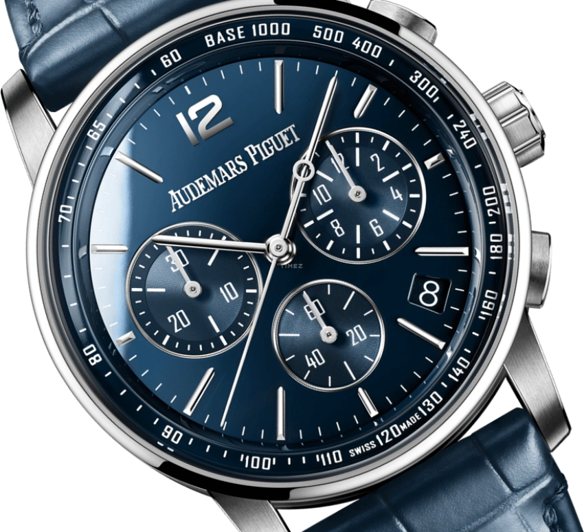Audemars Piguet,CODE 11.59 41mm,41mm,White Gold,Blue,Automatic,Chronograph,Day,Flyback,26393BC,26393BC.OO.A321CR.01