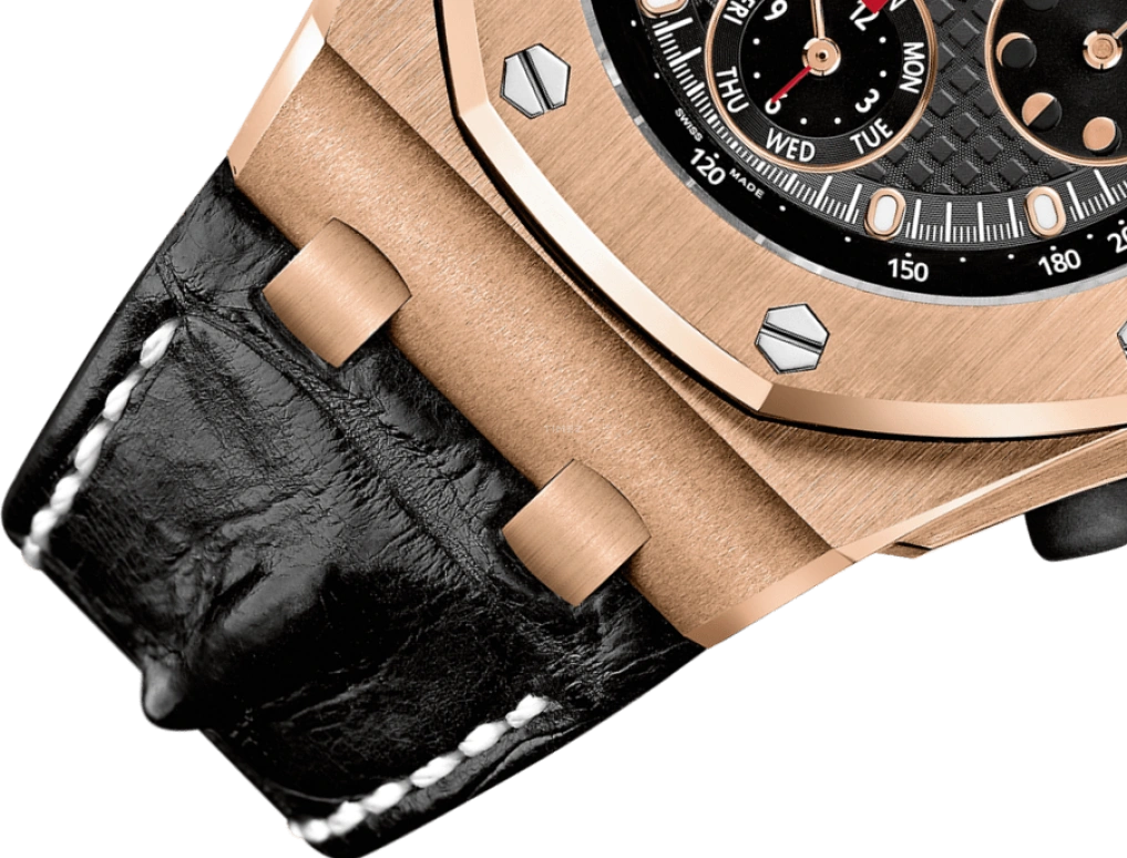 Audemars Piguet,Royal Oak Offshore 42mm,42mm,Pink Gold,Black,Automatic,Chronograph,Moonphase,Perpetual Calendar,Leap Year,38hours,In-house Caliber,26209OR,26209OR.OO.D101CR.01