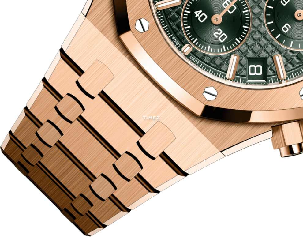 Audemars Piguet,Royal Oak 41mm,41mm,Rose Gold,Khaki Green,Automatic,Chronograph,Day,Chris Hemsworth,Offset,26240OR,26240OR.OO.1320OR.08