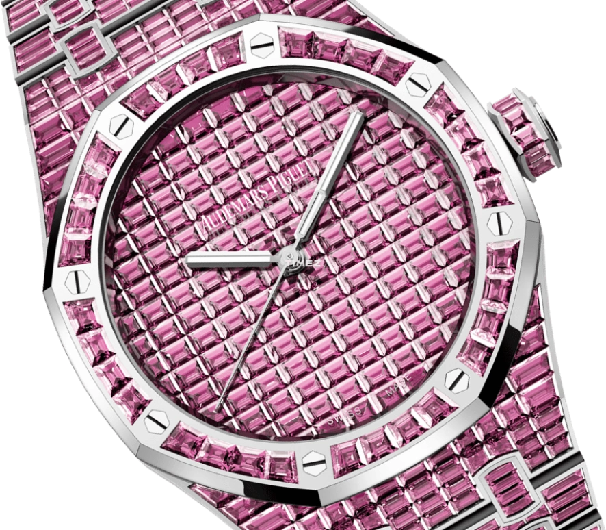 Audemars Piguet,Royal Oak 41mm,41mm,White Gold,Pink,Automatic,70hours,In-house Caliber,15514BC,15514BC.TM.1284BC.01 50th
