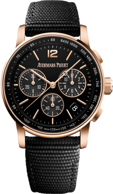 Audemars Piguet,CODE 11.59 41mm,41mm,Pink Gold,Black,Automatic,Chronograph,Day,Flyback,26393OR,26393OR.OO.A002KB.01