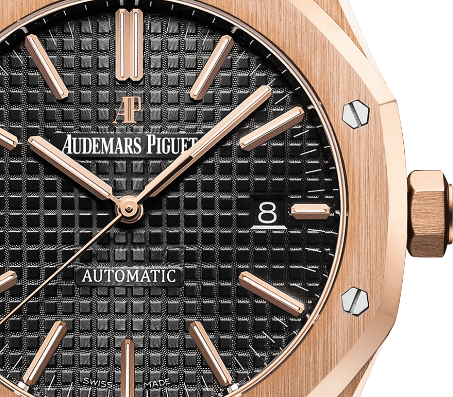 Audemars Piguet,Royal Oak 41mm,41mm,Rose Gold,Black,Automatic,Day,60hours,Malik Nabers,15400OR,15400OR.OO.D002CR.01