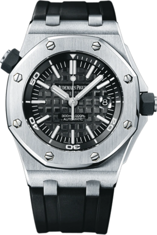 Audemars Piguet,Royal Oak Offshore 42mm,42mm,Stainless Steel,Black,Automatic,Day,60hours,15703ST,15703ST.OO.A002CA.01