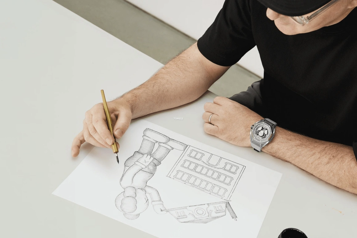 Audemars Piguet,Royal Oak Concept 43mm,43mm,Titanium,Grey,Handwound,Tourbillon,72hours,APxKAWS,kaws,26656TI,26656TI.GG.D019VE.01