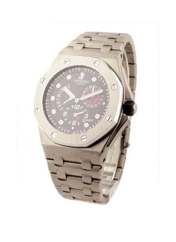 Audemars Piguet,Royal Oak Offshore 44mm,44mm,Titanium Gold,Black,Automatic,Day,Power Reserve Indicator,Dule Time,25995IP,25995IP.OO.1000TI.01