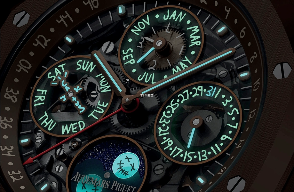 Audemars Piguet,Royal Oak 41mm,41mm,Ceramic,Skeleton,Automatic,Moonphase,Perpetual Calendar,Leap Year,Month,40hours,In-house Caliber,Zlatan Ibrahimović,Metro Boomin,Lionel Messi,La Pulga,26585CM,26585CM.OO.D301VE.01