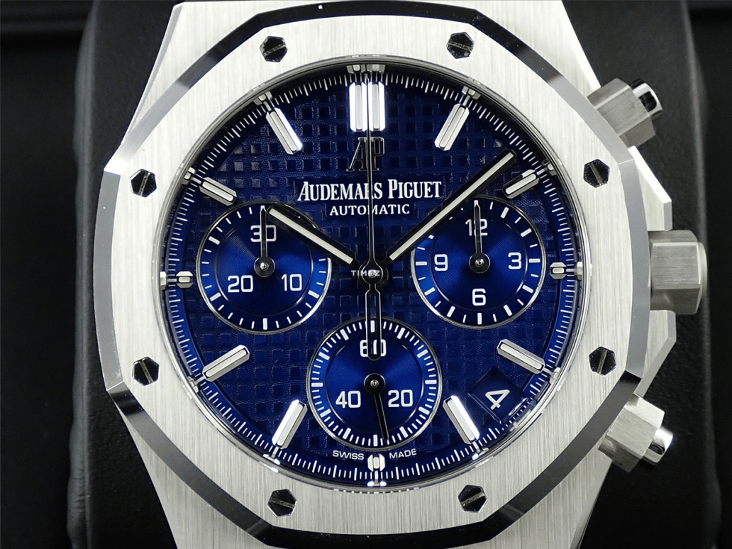 Audemars Piguet,Royal Oak 41mm,41mm,White Gold,Blue,Automatic,Chronograph,Day,26239BC,26239BC.OO.1220.BC.01