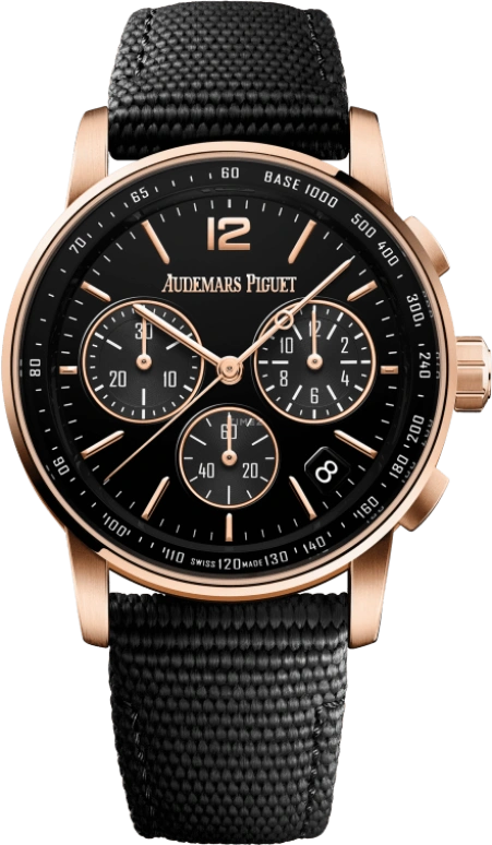 Audemars Piguet,CODE 11.59 41mm,41mm,Pink Gold,Black,Automatic,Chronograph,Day,Flyback,26393OR,26393OR.OO.A002KB.01