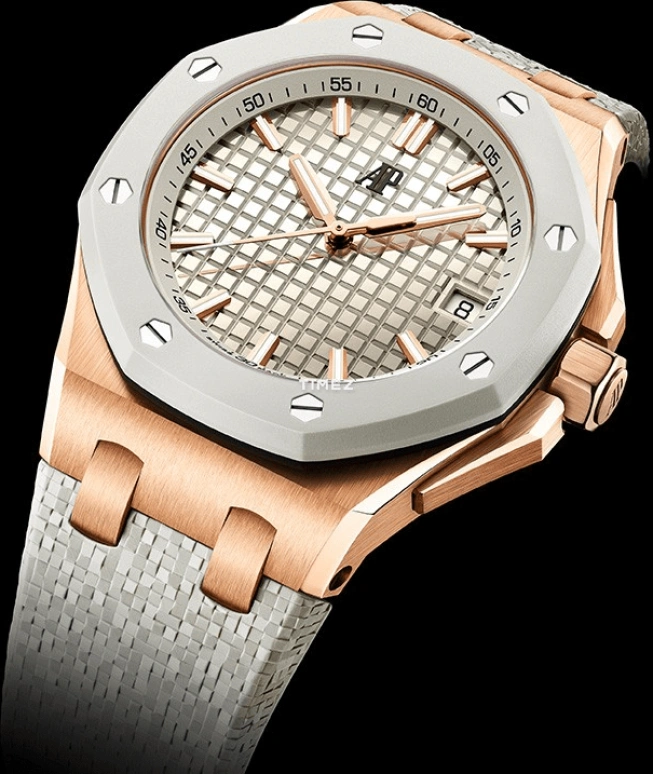 Audemars Piguet,Royal Oak Offshore 37mm,37mm,Rose Gold,Cream,Automatic,Day,60hours,77605OK,77605OK.OO.A101CA.01