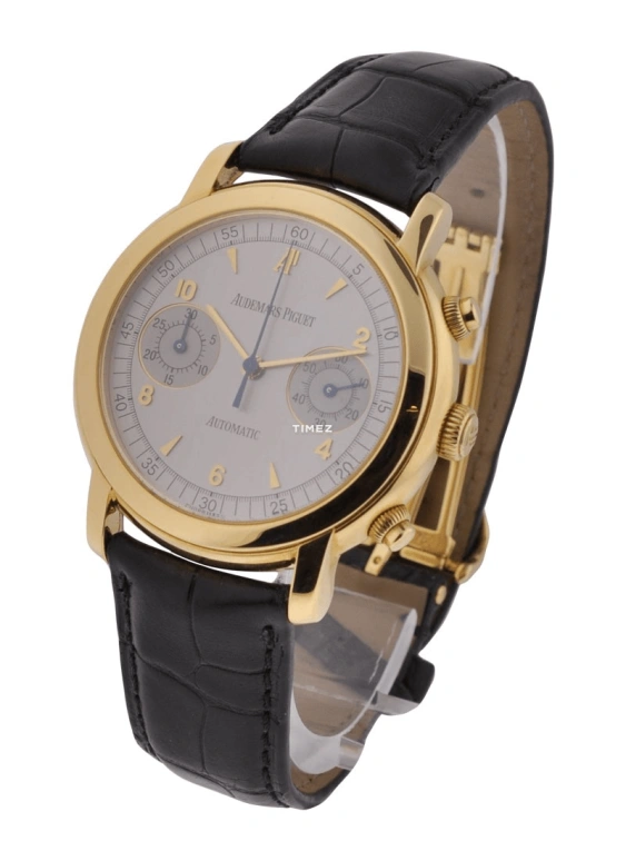 Audemars Piguet,Jules Audemars 39mm,39mm,Yellow Gold,White,Automatic,Chronograph,Sapphire,25859BA,25859BA.OO.D001CR.02