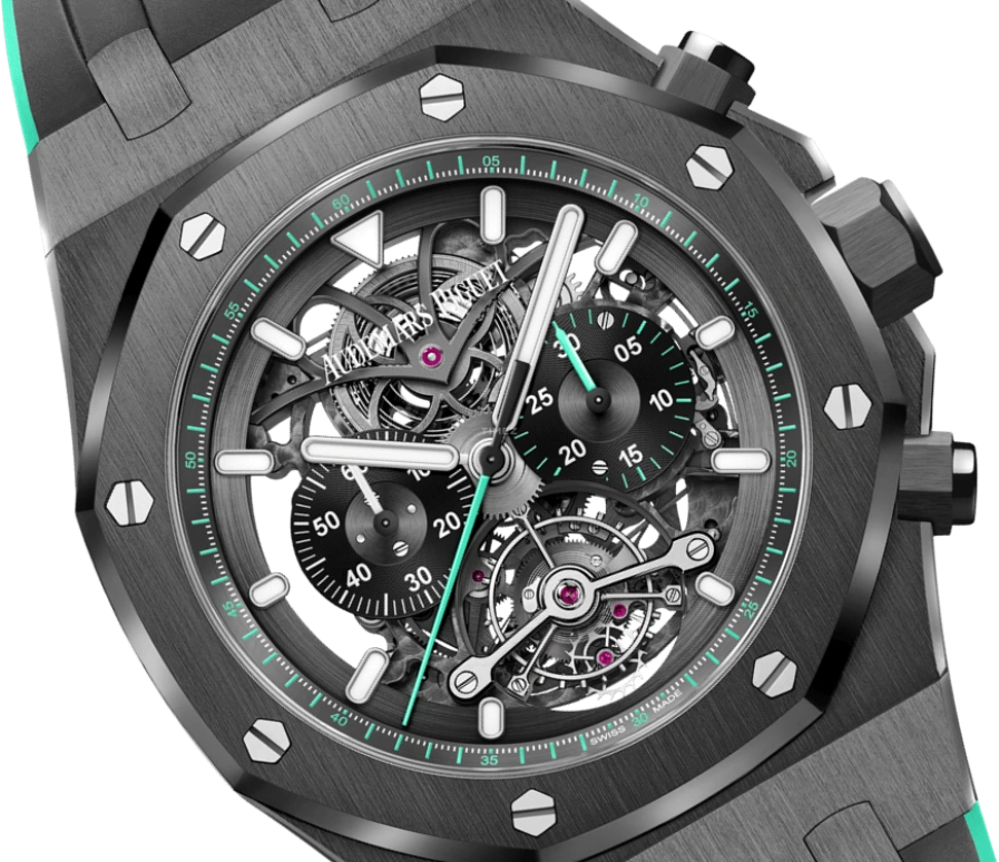 Audemars Piguet,Royal Oak 44mm,44mm,Titanium,Ceramic,Skeleton,Handwound,Chronograph,72hours,26343CE,26343CE.OO.D002CA.03