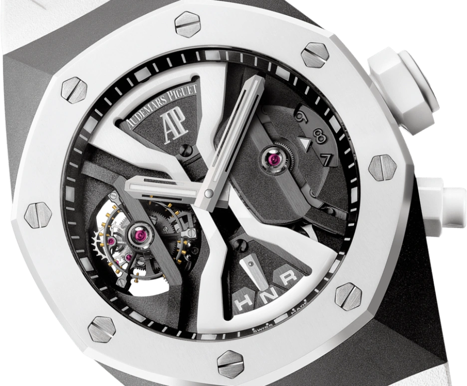 Audemars Piguet,Royal Oak Concept 44mm,44mm,Titanium,Ceramic,Skeleton,Grey,Handwound,Dule Time,Tourbillon,Function Selector,26580IO,26580IO.OO.D010CA.01