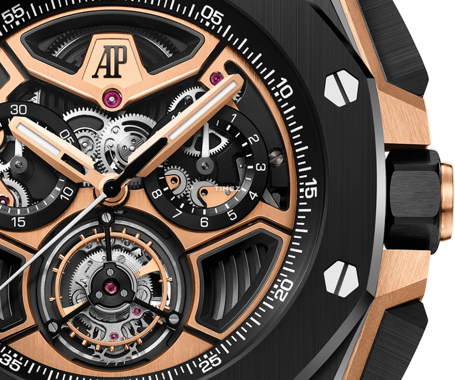 Audemars Piguet,Royal Oak Offshore 43mm,43mm,Ceramic,Rose Gold,Black,Automatic,Chronograph,Tourbillon,26622CE,26622CE.OO.D002CA.02