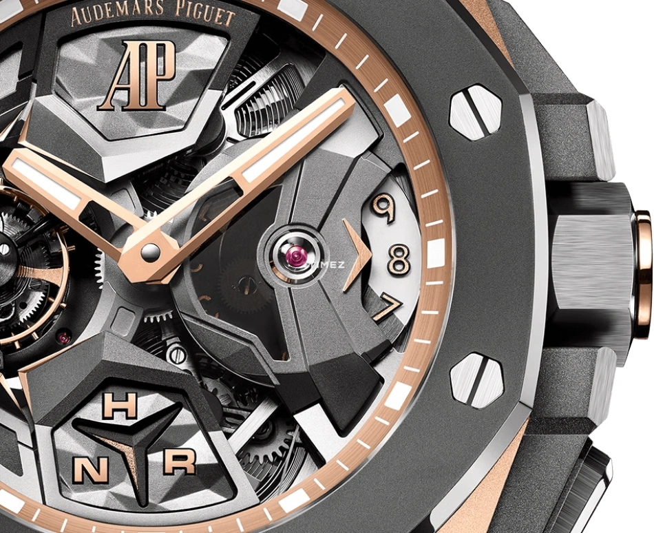 Audemars Piguet,Royal Oak Concept 44mm,44mm,Rose Gold,Skeleton,Handwound,Dule Time,Tourbillon,Function Selector,26589RO,26589RO.OO.D006CA.01