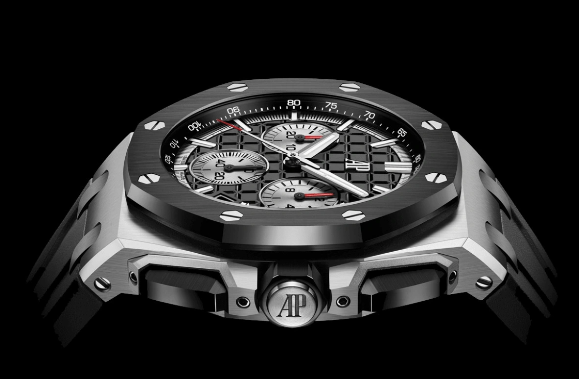 Audemars Piguet,Royal Oak Offshore 43mm,43mm,Ceramic,Stainless Steel,Black,Automatic,Chronograph,Day,Flyback,26420SO,26420SO.OO.A002CA.01