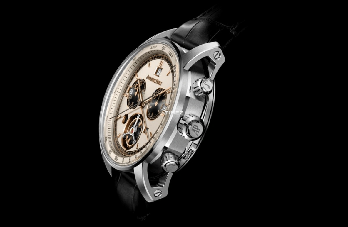 Audemars Piguet,CODE 11.59 42mm,42mm,White Gold,Cream,Automatic,Chronograph,Moonphase,Month,Date,60hours,In-house Caliber,26398BC,26398BC.OO.D002CR.04