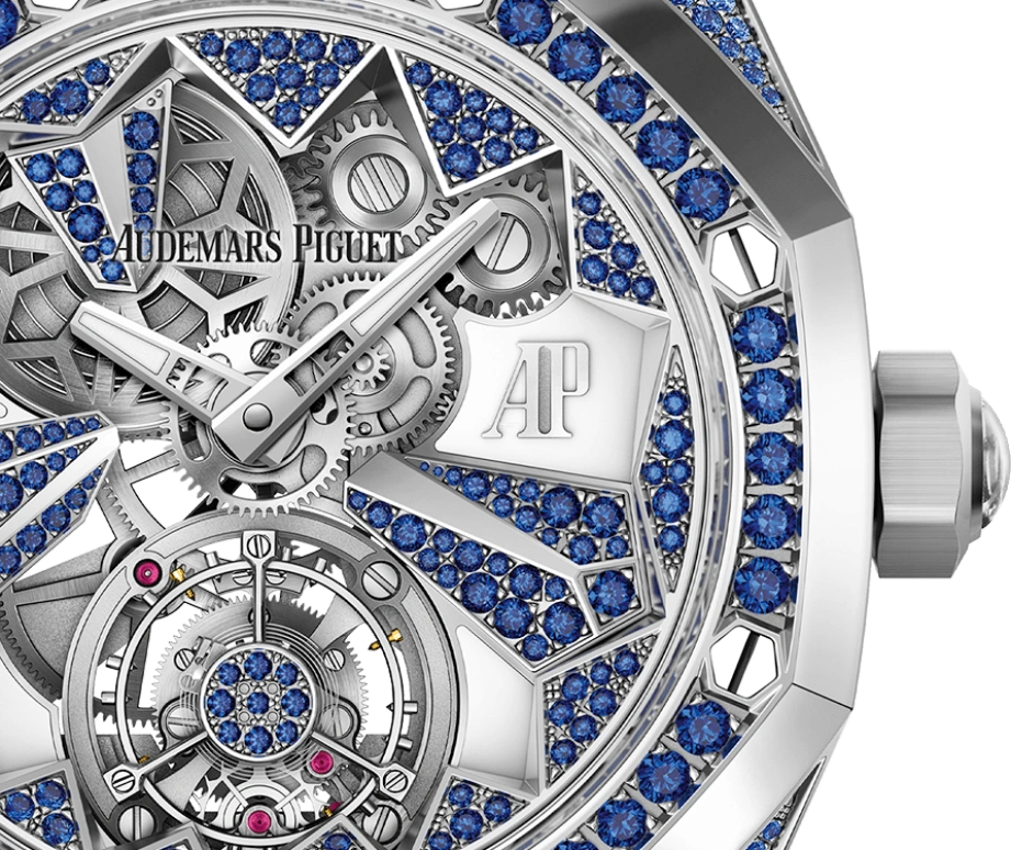 Audemars Piguet,Royal Oak Concept 38.50mm,38.50mm,White Gold,Skeleton,Blue,Handwound,Tourbillon,72hours,26227BC,26227BC.SS.D314CR.01