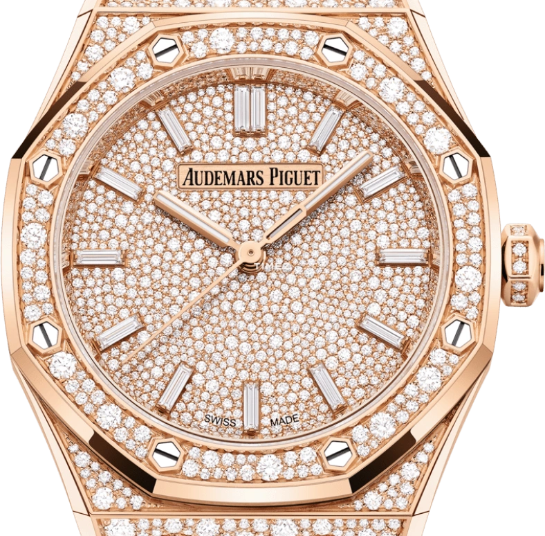 Audemars Piguet,Royal Oak 34mm,34mm,Rose Gold,Automatic,Sapphire,Crystal Glass,Octagon,77452OR,77452OR.ZZ.1365OR.01
