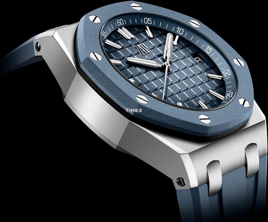 Audemars Piguet,Royal Oak Offshore 43mm,43mm,Stainless Steel,Blue,Automatic,Day,70hours,15605SK,15605SK.OO.A350CA.01