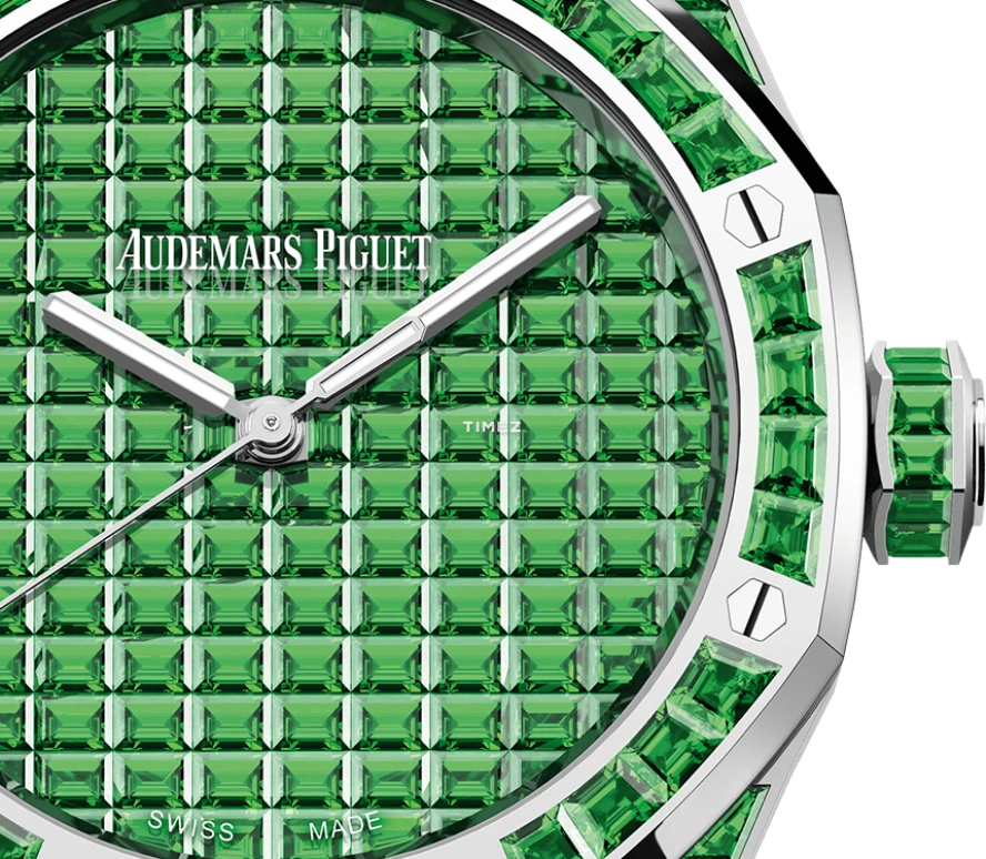 Audemars Piguet,Royal Oak 41mm,41mm,White Gold,Green,Automatic,70hours,In-house Caliber,15514BC,15514BC.TV.1284BC.01 50th