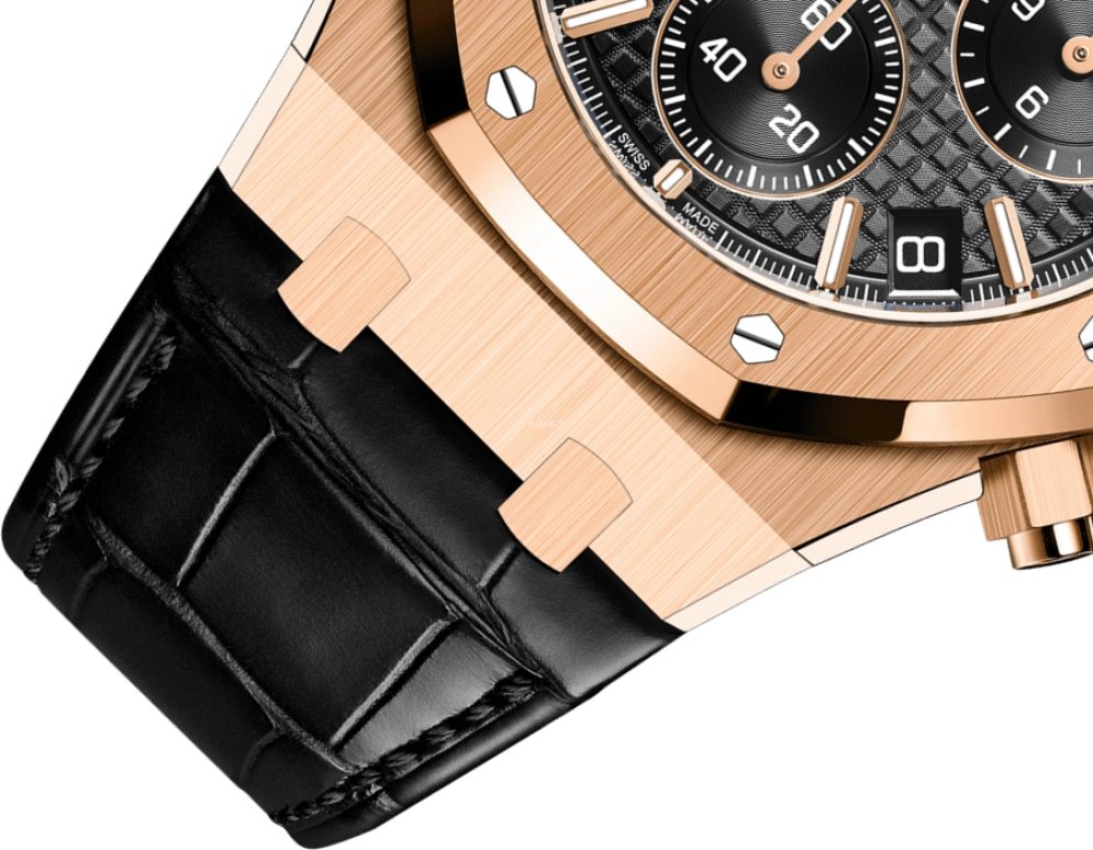 Audemars Piguet,Royal Oak 41mm,41mm,Pink Gold,Black,Automatic,Chronograph,Day,26240OR,26240OR.OO.D002CR.01 50th