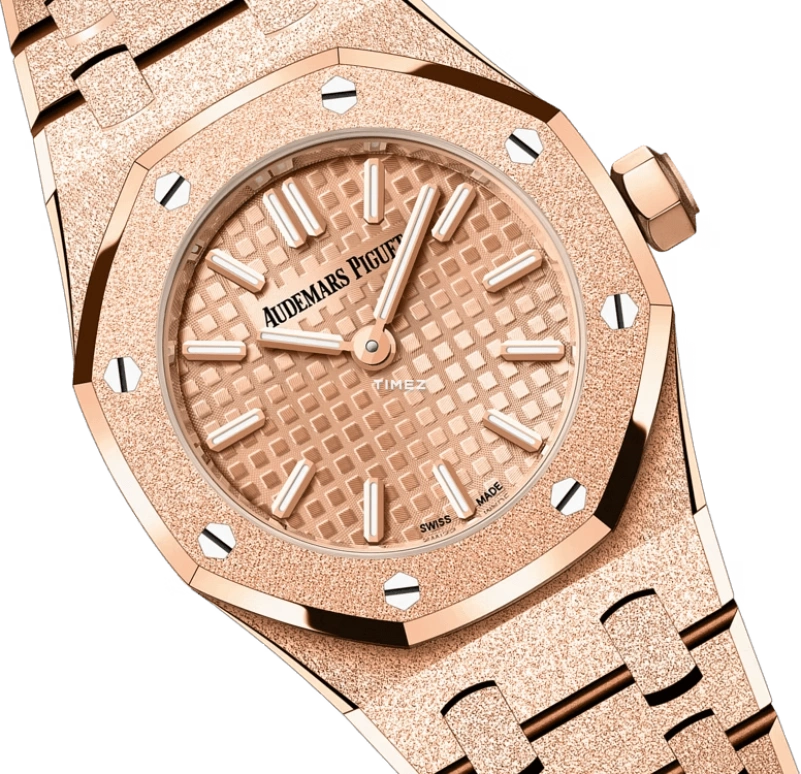 Audemars Piguet,Royal Oak 23mm,23mm,Rose Gold,Quartz,In-house Caliber,Sapphire,Crystal Glass,67630OR,67630OR.GG.1312OR.01-C
