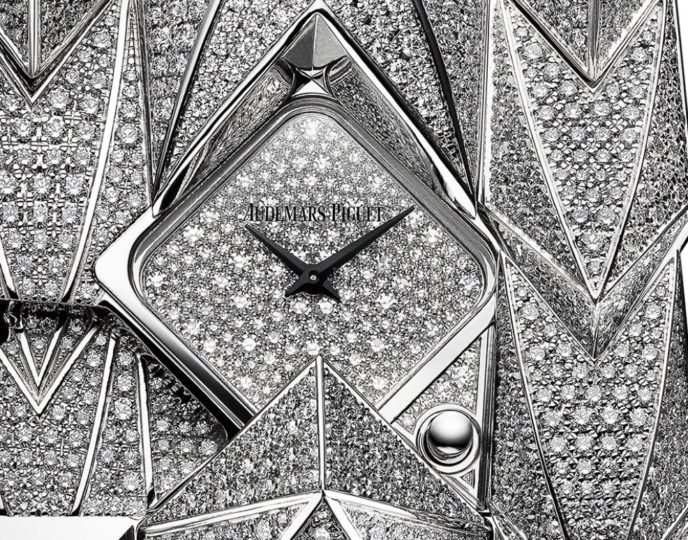 Audemars Piguet,Haute Joaillerie 40mm,40mm,White Gold,Silver,Quartz,In-house Caliber,Sapphire,79420BC,79420BC.ZZ.9190BC.01