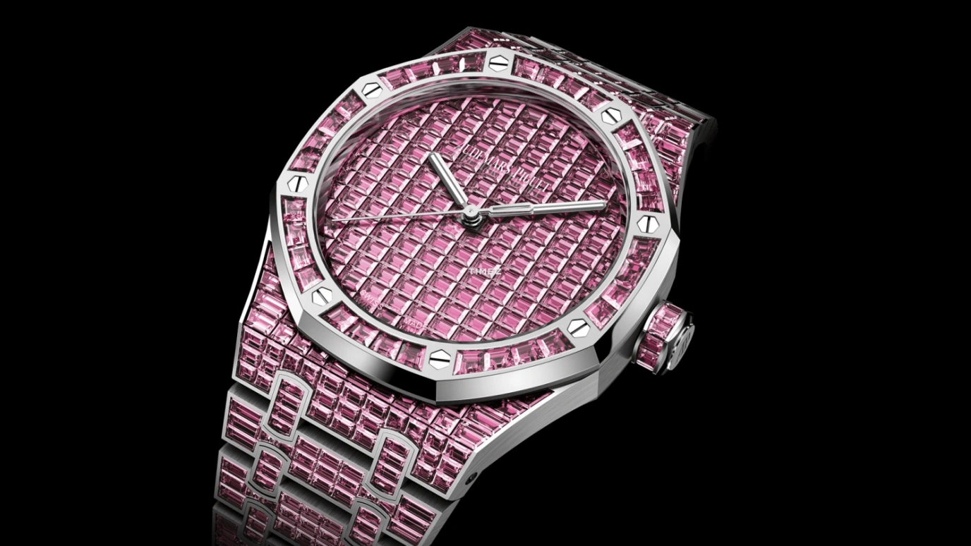 Audemars Piguet,Royal Oak 41mm,41mm,White Gold,Pink,Automatic,70hours,In-house Caliber,15514BC,15514BC.TM.1284BC.01 50th