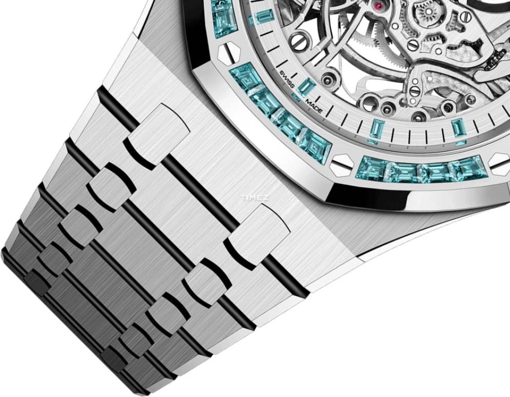 Audemars Piguet,Royal Oak 41mm,41mm,White Gold,Skeleton,Silver,Automatic,45hours,In-house Caliber,15412BC,15412BC.TO.1220BC.01