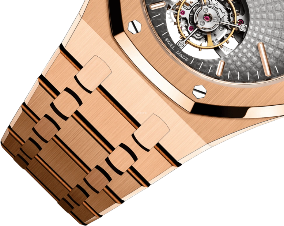 Audemars Piguet,Royal Oak 41mm,41mm,Pink Gold,Grey,Automatic,Tourbillon,65hours,26530OR,26530OR.OO.1220OR.01