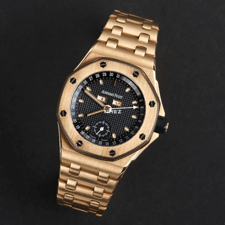 Audemars Piguet,Royal Oak Offshore 38mm,38mm,Rose Gold,Black,Automatic,Annual Calendar,Month,Date,Day,38hours,In-house Caliber,25820OR,25820OR.O.1010OR.01