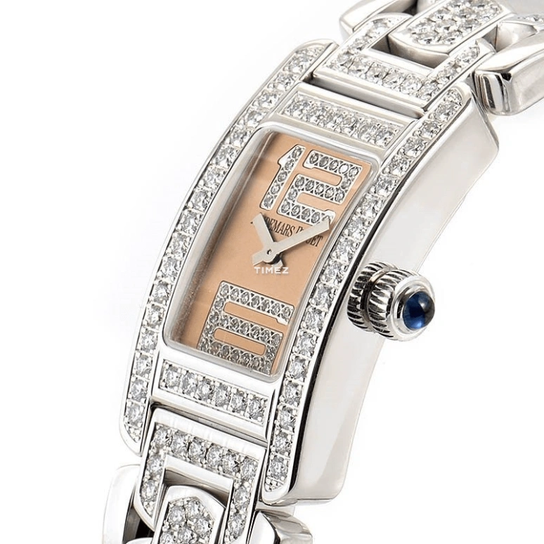 Audemars Piguet,Other 17.80x24.50mm,17.80x24.50mm,White Gold,Pink,Quartz,Sapphire,Rectangular,67406BC,67406BC.ZZ.1182BC.01
