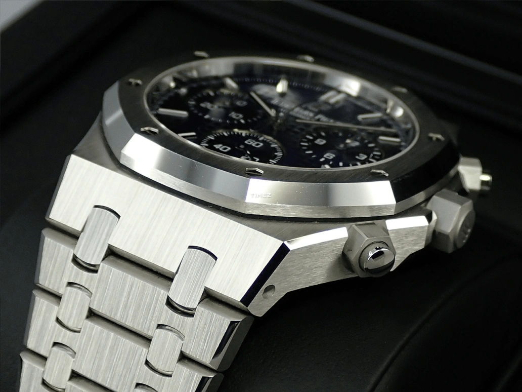 Audemars Piguet,Royal Oak 41mm,41mm,White Gold,Blue,Automatic,Chronograph,Day,26239BC,26239BC.OO.1220.BC.01