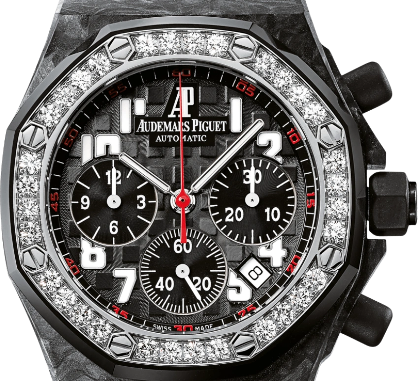 Audemars Piguet,Royal Oak Offshore 37mm,37mm,Ceramic,Carbon,Rubber,Black,Automatic,Chronograph,Day,26267FS,26267FS.ZZ.D002CA.01