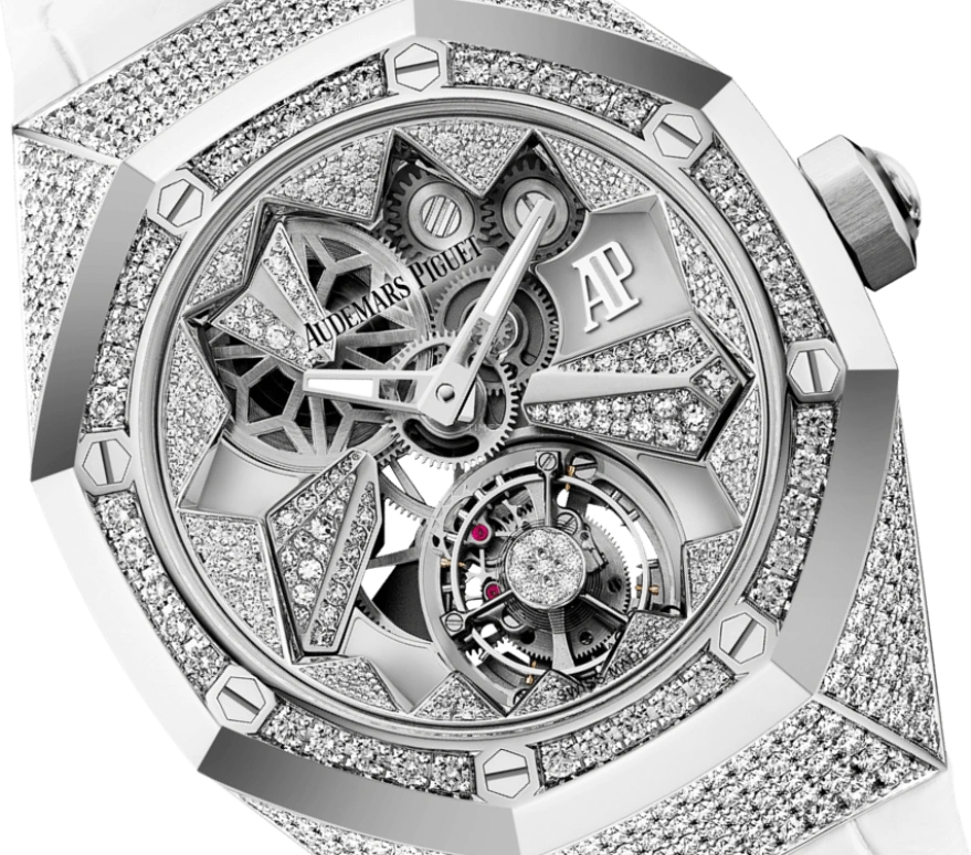 Audemars Piguet,Royal Oak Concept 38.50mm,38.50mm,White Gold,Skeleton,Silver,Handwound,Tourbillon,72hours,26227BC,26227BC.ZZ.D011CR.01