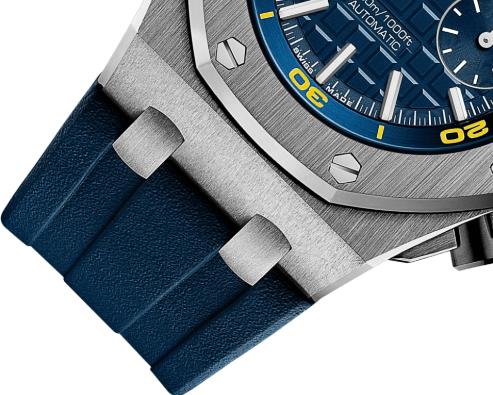 Audemars Piguet,Royal Oak Offshore 42mm,42mm,Stainless Steel,Blue,Automatic,Chronograph,50hours,26703ST,26703ST.OO.A027CA.01